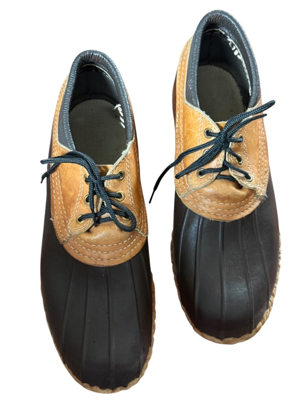 L.L. Bean Maine Hunting Shoe Duck Shoes 10M | Made in USA | Brown Leather Rubber